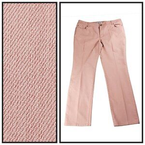 Chico’s Platinum Denim Size 3 Pink Slim Leg Stretch Jeans 39x30